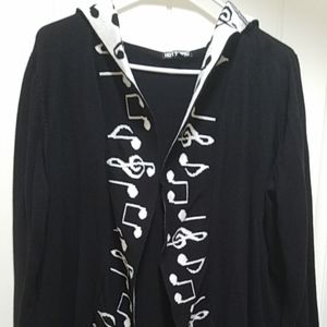 Music Note Cardigan Hot Topic